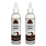 Okay 100% Pure Coconut Oil for Hair & Skin - Coconut Oil for Women & Men, Perfect for Body, Face, Natural Massage Oil & Moisturizer - 4 Fl Oz Squeeze Bottle (Pack of 2)