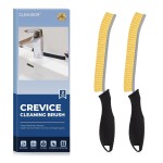 CLEANGOR Crevice Cleaning Brushes, Cleaner Scrub Brush Tool for Hard to Reach Tight Space, Home Essentials, Cleaning Supplies for Shower, Bathroom, Kitchen, Toilet, Window