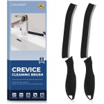 CLEANGOR Crevice Cleaning Brushes, Cleaner Scrub Brush Tool for Hard to Reach Tight Space, Home Essentials, Cleaning Supplies for Shower, Bathroom, Kitchen, Toilet, Window
