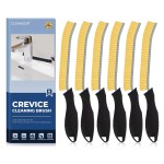 CLEANGOR Crevice Cleaning Brushes, Cleaner Scrub Brush Tool for Hard to Reach Tight Space, Home Essentials, Cleaning Supplies for Shower, Bathroom, Kitchen, Toilet, Window