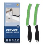 CLEANGOR Crevice Cleaning Brushes, Cleaner Scrub Brush Tool for Hard to Reach Tight Space, Home Essentials, Cleaning Supplies for Shower, Bathroom, Kitchen, Toilet, Window