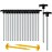20+2PCS Tent Stakes Heavy Duty Camping Stakes,AVOFOREST 9.8Inch Non-Rust Metal Tent Pegs Ground Stakes Tent Spikes Camping,Garden,Hiking Black