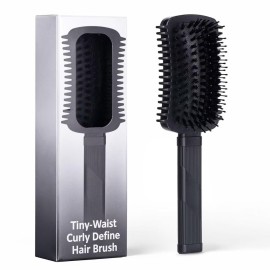 Curly Hair Brush Black, Volume Curl Defining Brush for Effortlessly Detangling Shaping and Styling Men\'s Women\'s Curls, Waves & Coils, Curly Hair Products, Reduce Frizz
