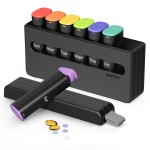 Weekly Pill Organizer 2 Times a Day - Am Pm Pill Box 7 Day, Large Twice Medicine Pill Case for Daily Medication, Vitamins, Fish Oils, Supplements Portable Week Pill Holder Container, Opaque Black