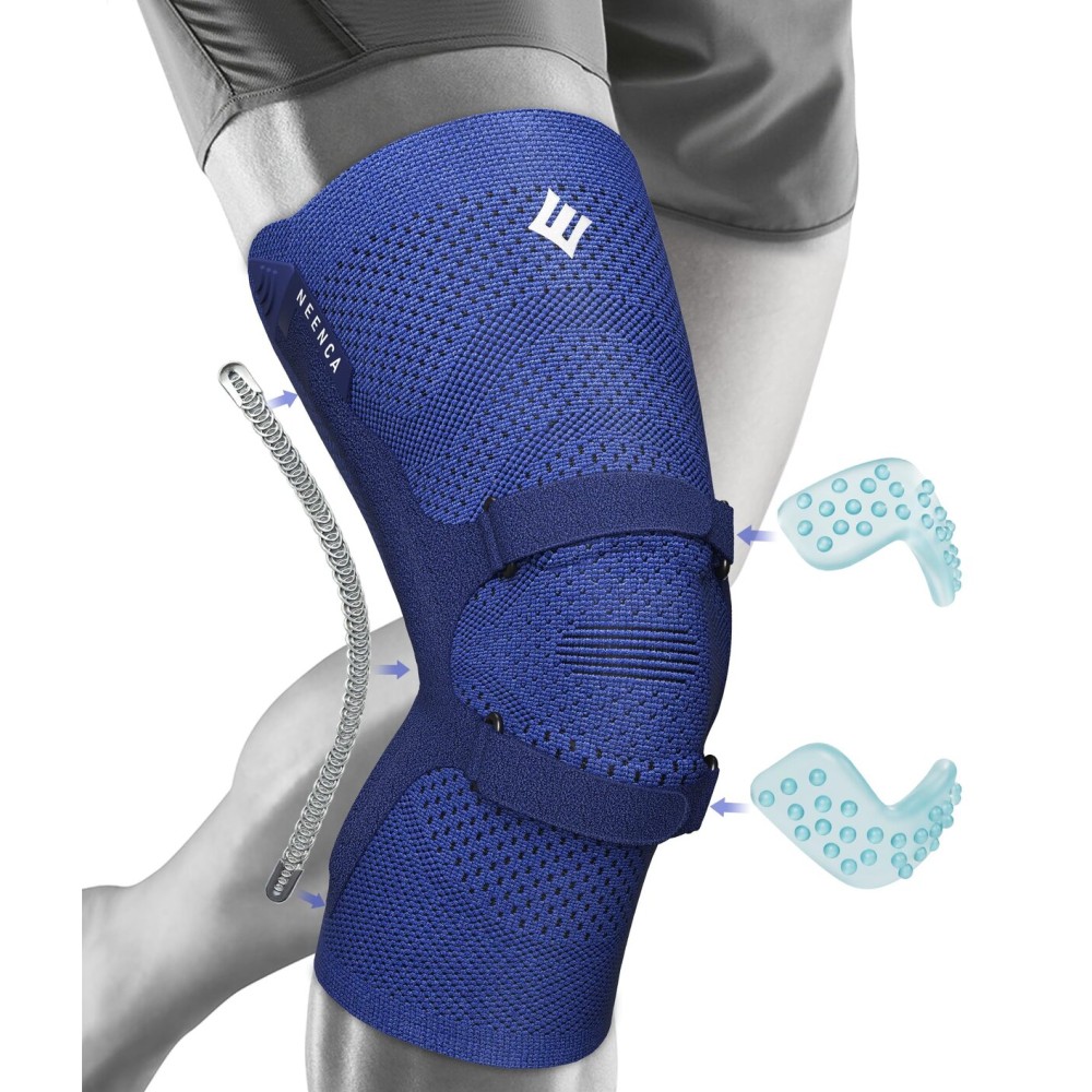 NEENCA Knee Brace for Knee Pain, Compression Knee Support with Patella Tendon Strap & Gel Pads, Side Stabilizers. Knee Sleeve for Meniscus Tear, ACL, PCL, Arthritis, Joint Pain Relief, Runner, Workout