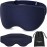 Fygrip 3D Eye Mask Sleep Mask for Men & Women, 100% Pressure-Free & Light Block-Out Eye Mask for Sleep with Easy Adjustable Strap, Night Eye Cover for Travel, Blue