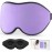 LitBear Sleep Mask for Side Sleeper Women Men, Eye Mask for Sleeping Light Blocking, 3D Contoured Cup Sleeping Mask, Soft Breathable Sleep Eye Mask with Adjustable Strap for Flight, Light Purple