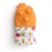 Itzy Ritzy Silicone Teething Mitt - Soothing Infant Teething Mitten with Adjustable Strap, Crinkle Sound & Textured Silicone to Soothe Sore & Swollen Gums - for Ages 3 Months & Up (Carrot)