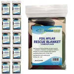 Primacare CB-6842-10 Emergency Mylar Thermal Blankets 10 Pack - 84x52 Waterproof Space Blankets for Survival, First Aid, Camping, Hiking, Outdoor & Emergency Use - Lightweight Camouflage Design