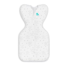 Love to Dream Swaddle Up, Arms Up Position, Light and Ultra-Breathable Cotton - Versatile - Wearable Blanket - Spring, Summer, Sleep Sack, 0.2TOG, You are My White, Small