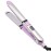 Rozamor 2-in-1 Titanium Ionic Flat Iron,Professional Hair Straightener & Curler, Fast Heating, Dual Voltage, Purple, for All Hair Types