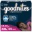 Goodnites Girls\' Nighttime Underwear, Size XXL (120-165 lbs), 54 Ct, Packaging May Vary