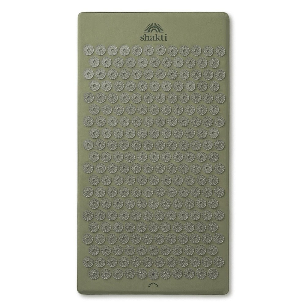 ShaktiMat Premium Acupressure Mat, Level 1 Intensity in Tulsi, Massage Muscles, Aid Sleep & Unlock Inner Tension | Similar to Acupuncture | FSA/HSA Eligible | Organic Cotton Certified