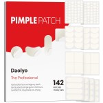 Daolyo Large Acne Pimple Patches for Face, 6 Sizes 142 Counts Big Hydrocolloid Bandages for Body, Forehead, Chin, Nose, Neck & Chest(Round, Oval, Moon, Square)