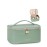 Prite Makeup Bag Portable Cosmetic Organizer with Brush Holder Waterproof Travel Toiletry Bag for Women with Handle and Divider (Green)