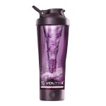 VOLTRX Premium Electric Protein Shaker Bottle, Made with Tritan - BPA Free - 24 oz Vortex Portable Mixer Cup/USB C Rechargeable Shaker Cups for Protein Shakes