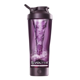VOLTRX Premium Electric Protein Shaker Bottle, Made with Tritan - BPA Free - 24 oz Vortex Portable Mixer Cup/USB C Rechargeable Shaker Cups for Protein Shakes