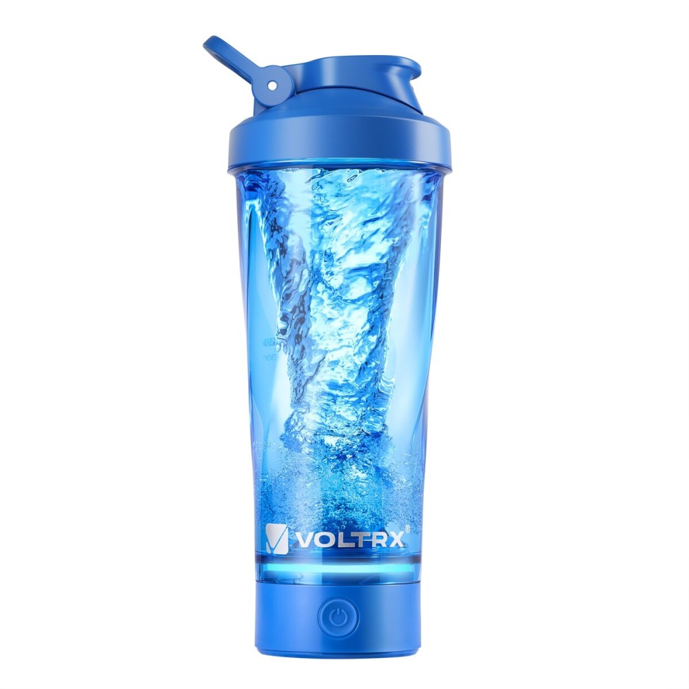 VOLTRX Premium Electric Protein Shaker Bottle, Made with Tritan - BPA Free - 24 oz Vortex Portable Mixer Cup/USB C Rechargeable Shaker Cups for Protein Shakes