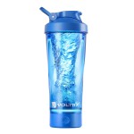 VOLTRX Premium Electric Protein Shaker Bottle, Made with Tritan - BPA Free - 24 oz Vortex Portable Mixer Cup/USB C Rechargeable Shaker Cups for Protein Shakes