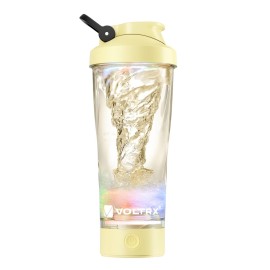 VOLTRX Premium Electric Protein Shaker Bottle, Made with Tritan - BPA Free - 24 oz Vortex Portable Mixer Cup/USB C Rechargeable Shaker Cups for Protein Shakes