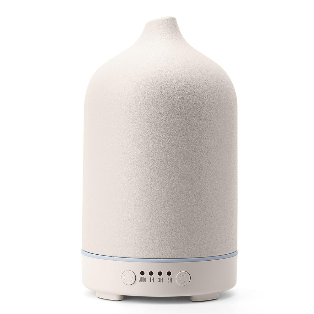 Diffuserlove Ceramic Diffuser 250ML Essential Oil Diffusers Aromatherapy Essential Oil Diffuser for Room Air Diffuser for Home Bedroom Stone Diffuser (White Big Size 250ml)