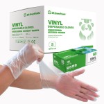 Dr.GreenPanda Small 1000pcs Great Value Pack Clear Vinyl Disposable Gloves Food Safe Food Service Food Prep Food Handling Cooking Cleaning Multipurpose Light Work Latex Free Powder Free Non-Sterile