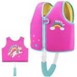 OSHYLE Premium Neoprene Swim Vest for Kids - with Adjustable Safety Straps Age 1-9,Ideal Buoyancy Swim Aid for Boys, Girls, and Toddlers (RJ-Unicorn, S(1-3))