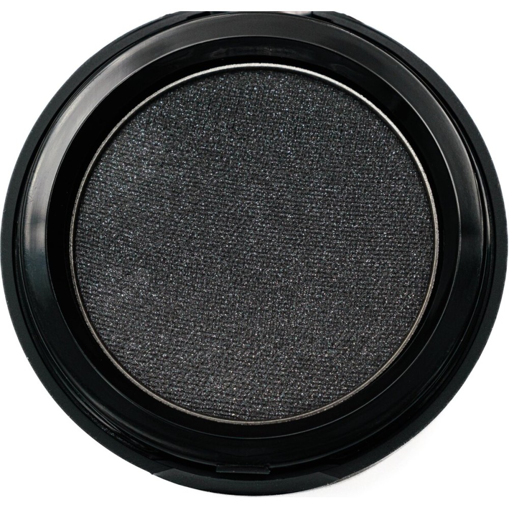 Pure Ziva Marcasite Shimmering Glitter Black Onyx Chrome Dark Grey Pressed Powder Single Vegan Eyeshadow; Talc, Paraben & Cruelty Free