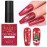 Makartt Christmas Red Glitter Gel Nail Polish - 15ml Sparkle Shimmer Soak Off UV Gel for Nail Art, Winter Manicure, New Year Shades, DIY Salon Gift for Women