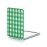 OMIRO Compact Mirror, Unique Plaid Pattern PU Leather 1X/3X Magnification, Ultra Portable for Purses, 2.4 W x 3.4 L, Green Plaid