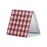 OMIRO Compact Mirror, Unique Plaid Pattern PU Leather 1X/3X Magnification, Ultra Portable for Purses, 2.76 W x 2.76 L, Red Plaid