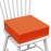Eiury Toddler Booster Seat Dining Table Kitchen Chair, Waterproof Anti-Scratch PU Cushion, Non-Slip Bottom, Adjustable Buckle Straps, Easy Clean Portable Seat Cushion (Tangerine)