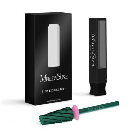 MelodySusie Super Cut Edition 5 in 1 Nail Drill Bits, 3/32\'\' Carbide Tungsten Multi-function Bits, Suitable for Manicure Pedicure Cuticle Gel Polishing, Green, Series Bit-M, 3XC