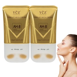 Ycz AH-8 Firming Neck Cream for Crepey Skin Body Care Comfort, Contains Hexapeptide, Moisturizing, Tightening Lotions Cosmetic Skin Care Skin Repair (Pack of 2)