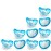 RaZbaby Jollypop Pacifier for Newborns & Up, USA Made, Natural Shaped Orthodontic Binky, Lovingly Shared in NICUs & Hospitals Worldwide, Medical-Grade 100% BPA-Free - 0-3 Months, 10 Pack - Blue