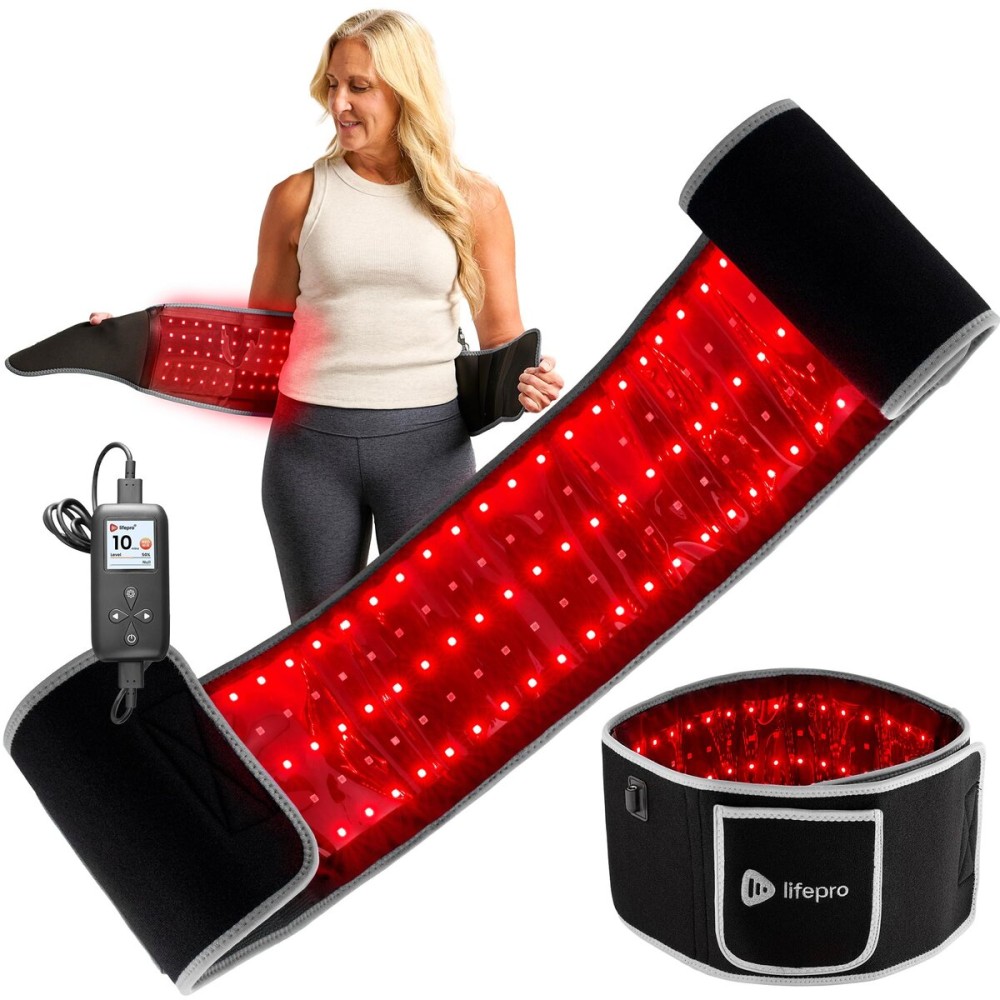 Lifepro Red Light Therapy Belt - 660nm & 850nm Near Infrared & Red Light Therapy for Body, Relaxing Muscle, Inflammation, Improve Circulation
