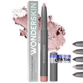 Wonderskin IYKYK Eyeshadow Stick - Longwear Eye Shadow Sticks, Budge-Proof & Waterproof Shimmer Eyeshadow Stick with Built-in Sharpener (Pink Quartz)