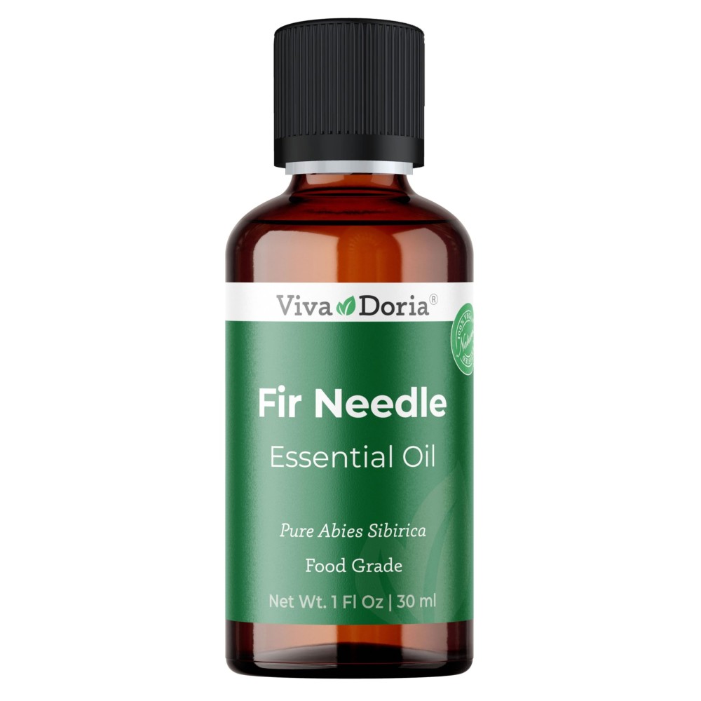 Viva Doria Fir Needle Essential Oil, 100% Pure, Natural Essential Oil, Undiluted, for Aromatherapy | Food Grade, 30 mL (1 Fluid Ounce)