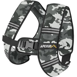 APEXUP 10lbs Weighted Vest Men Women, Weight Vest for Women Workout Equipment for Strength Training Running (Grey Camo)