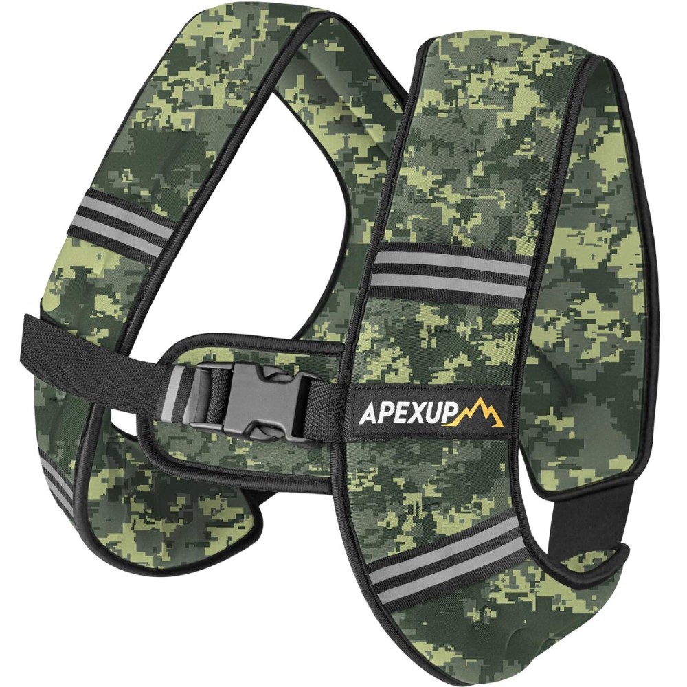 APEXUP 5lbs Weighted Vest Men Women, Weight Vest for Women Workout Equipment for Strength Training Running (Green Digi Camo)