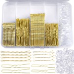Teenitor 300pcs Blonde Bobby Pins Hair Pins 100 Bobby Pins Blonde Hair,100 Hair Pins for Women 100 Hair Bands Kit, Blonde Bobby Pins for Hair Hair Pins for Buns 2 2.36 Bobby Pins Blonde 2 2.75