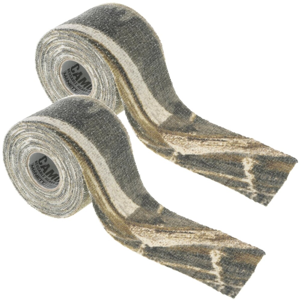 GEAR AID Camo Form Self-Cling and Reusable Fabric Camouflage Wrap, Adds Grip and Shield Hands from Hot or Cold Surfaces to Protect You and Your Equipment, Realtree Edge, 2 x 144 Roll, 2 Pack