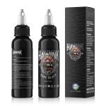 HAWINK Black Tattoo Ink 2 oz (60ml) Vegan-Friendly USA Standard Pigment Tattoo Supplies Concentrated Black TI203-60-002