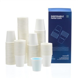 MOUMOULIFE 1000 Count 3 oz Disposable Bathroom Paper Cups, Small White Mouthwash Cups, Great for Parties, Bathroom Use, Picnics and Travel