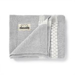 mimixiong 100% Coton Baby Blanket Knitted Receiving Baby Blankets for Newborns Boy Girl 40x30 Inch