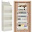 SpaceHacks 1 Pack Over The Door Organizer, Hanging Storage Organizer with Clear Window, 40lb Ultra Sturdy Large Capacity Room Organizer for Pantry Bathroom Nursery Closet Baby Essential (Beige)