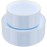 PULOTE 100PCS Blue Plastic Plates - Disposable Light Blue Include 50 Dinner & 50 Dessert/Salad Plates for Party, Wedding & Easter