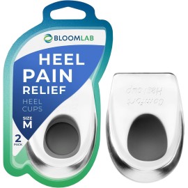 Gel Heel Pads, 2 Pack, for Achilles Tendonitis, Shoe Wedge Inserts for Plantar Fasciitis, Bone Spur, Foot Pain Relief Support, Comfort Cushion Insoles for Women/Men