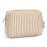Narwey Small Striped Makeup Bag for Purse Mini Cosmetic Bag Travel Makeup Pouch Zipper Pouch Cute Make up Bags with Compartments for Women Girls (Brown Stripe, Small)