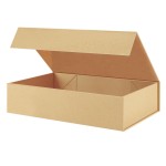 PACKHOME Extra Large Gift Box 17.5x11.3x4.3 Inches, Sturdy Shirt Box with Magnetic Lid for Clothes and Large Gifts (Kraft)